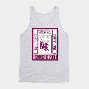 Cave Canem Pompeii Dog wine Tank Top